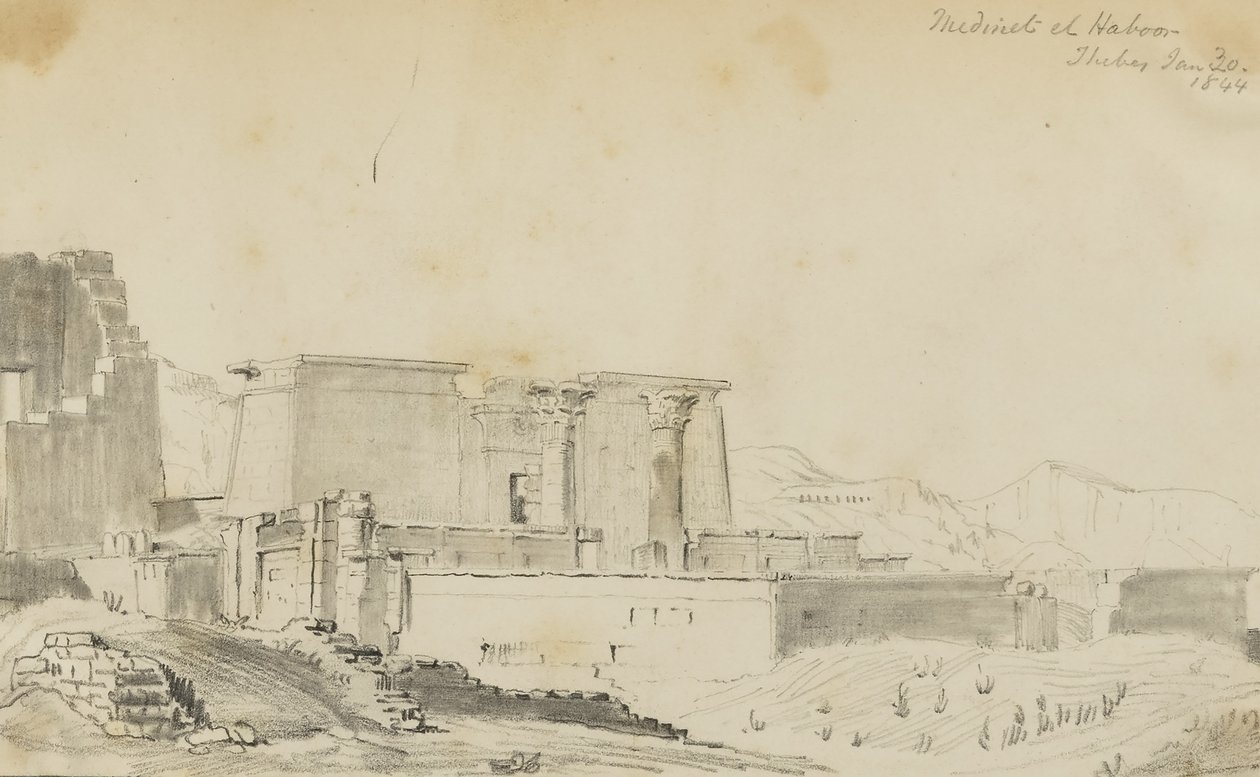 Medinet El Harbor, Teby autorstwa Kellogg, Miner Kilbourne
