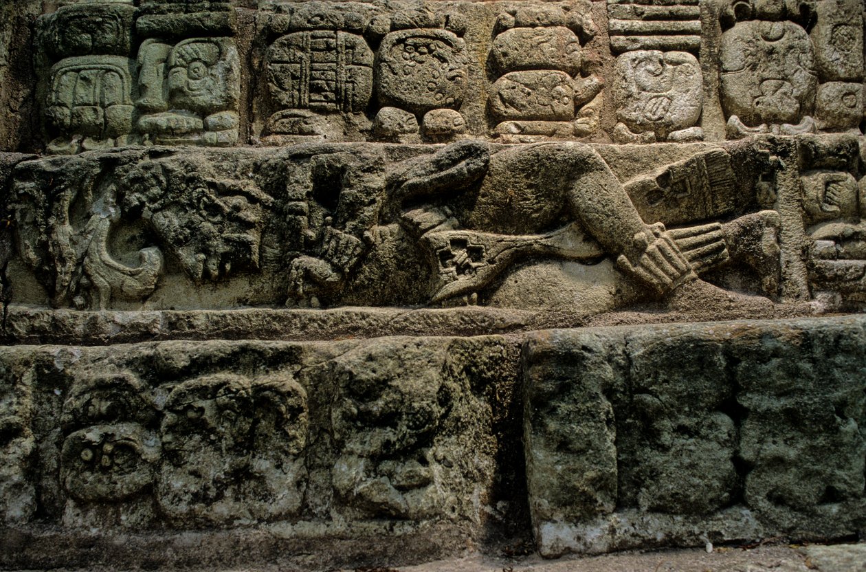Majowie; Copan; Honduras autorstwa Kenneth Garrett