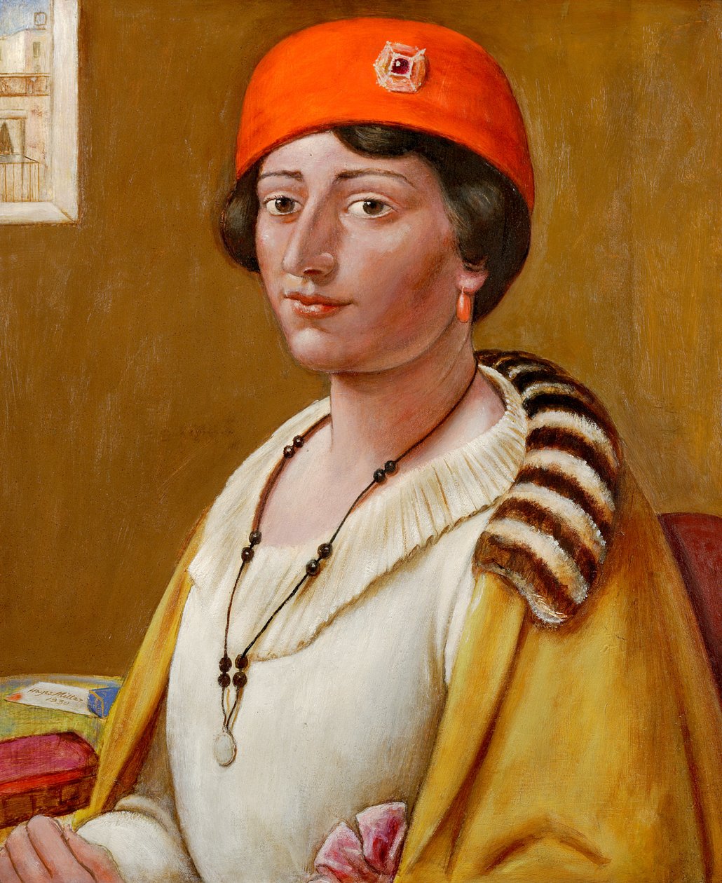 Красный тюрбанпольский autorstwa Kenneth Hayes Miller