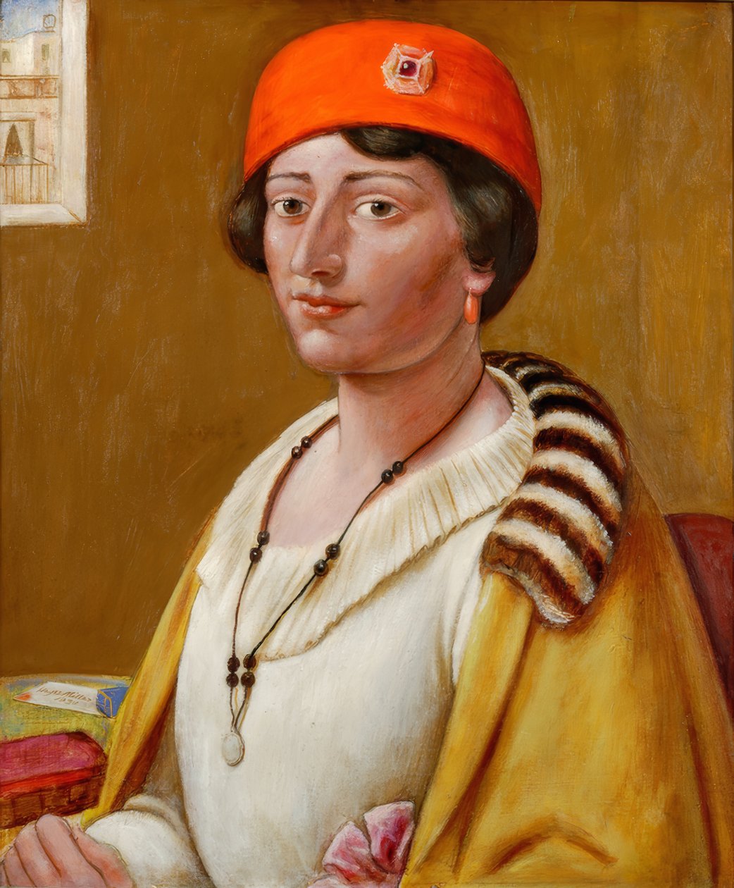 Czerwony turban autorstwa Kenneth Hayes Miller