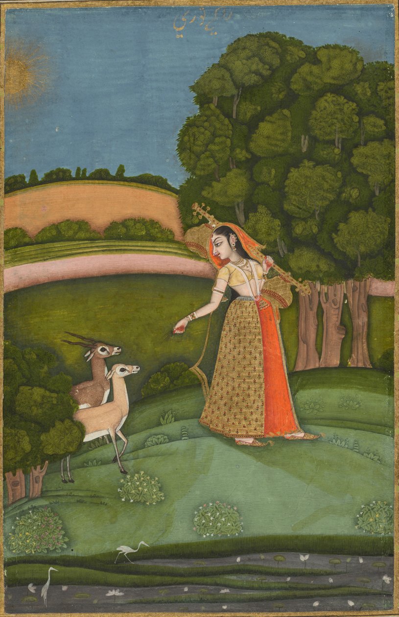 Todi Ragini, z serii Ragamala autorstwa Kenneth Macleay