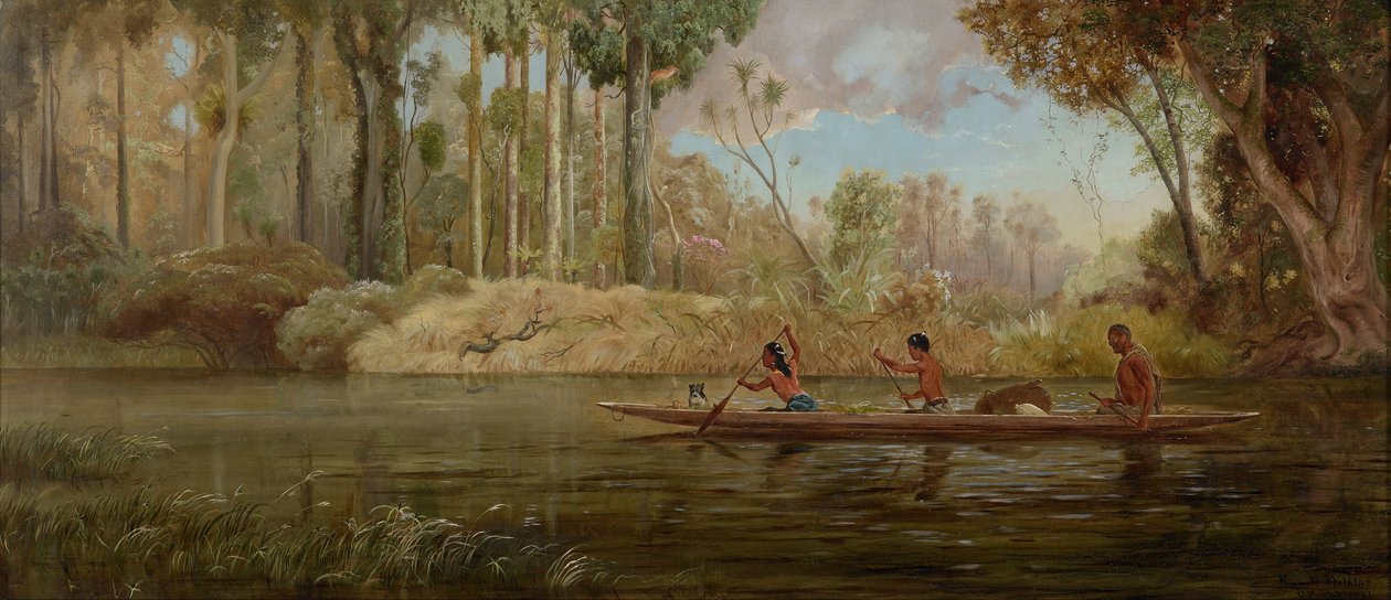 Rzeka Waikato autorstwa Kennett Watkins