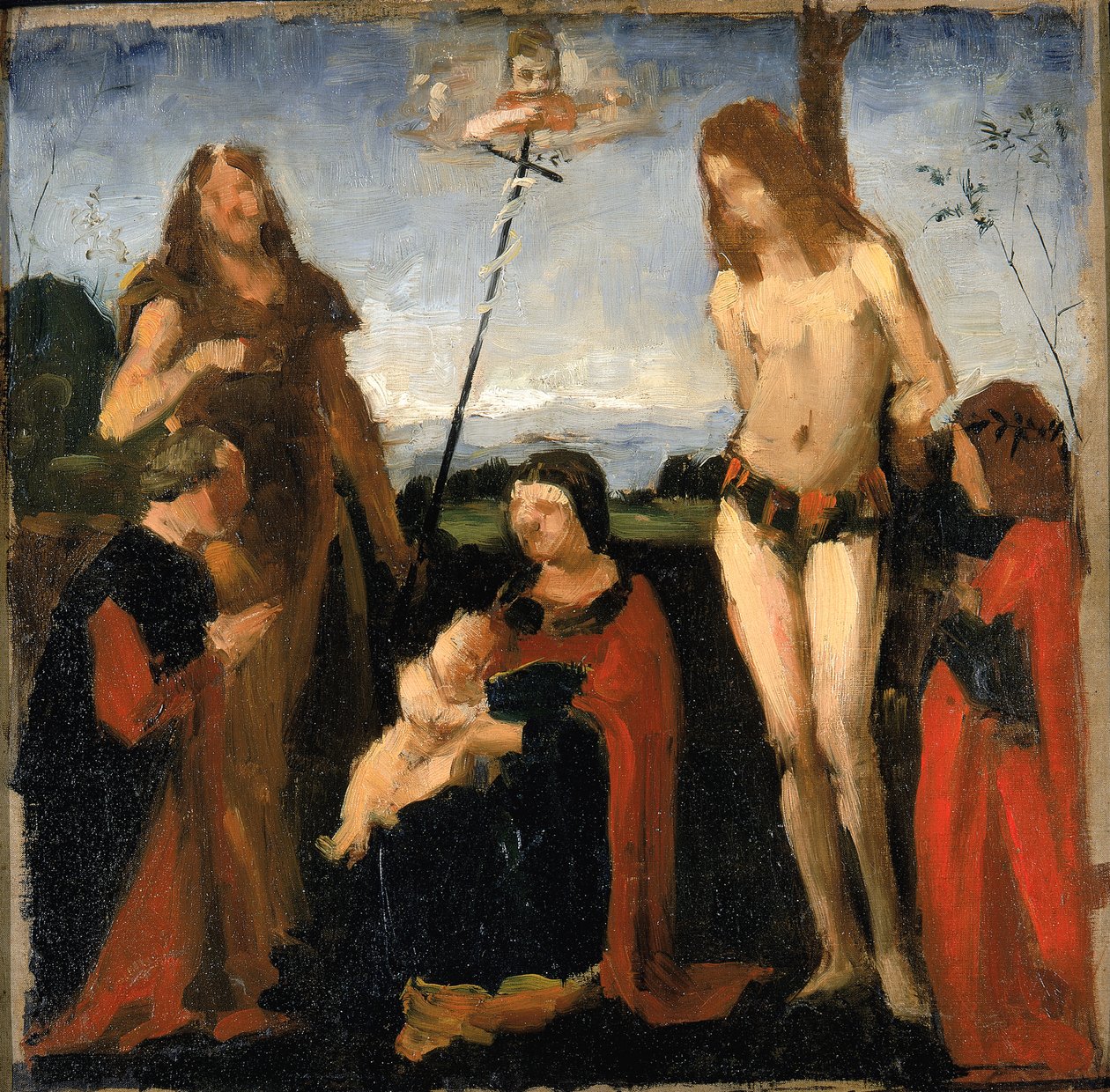 Po Boltraffio, Święta rozmowa, 1878-1882. autorstwa Kenyon Cox