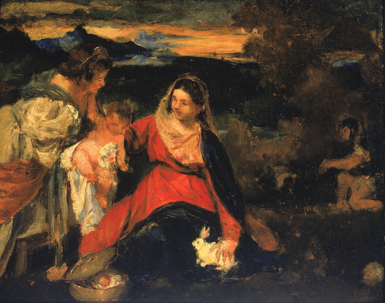 Po Madonnie Królika Tycjana, 1878-1882. autorstwa Kenyon Cox