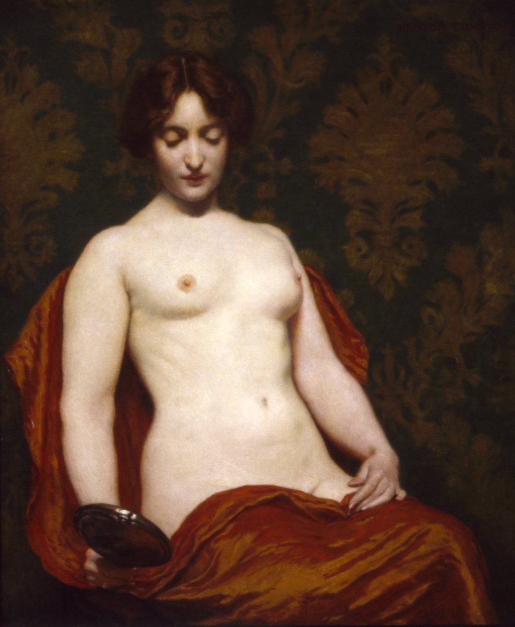 Srebrne szkło ręczne, 1907. autorstwa Kenyon Cox