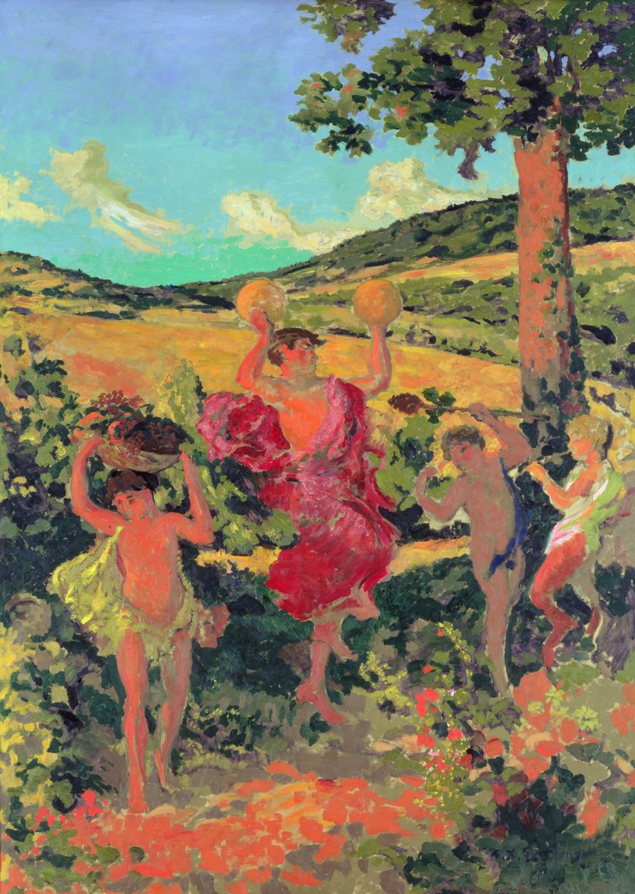 Triumf Bachusa (Fete Champetre), 1911-13 autorstwa Ker Xavier Roussel