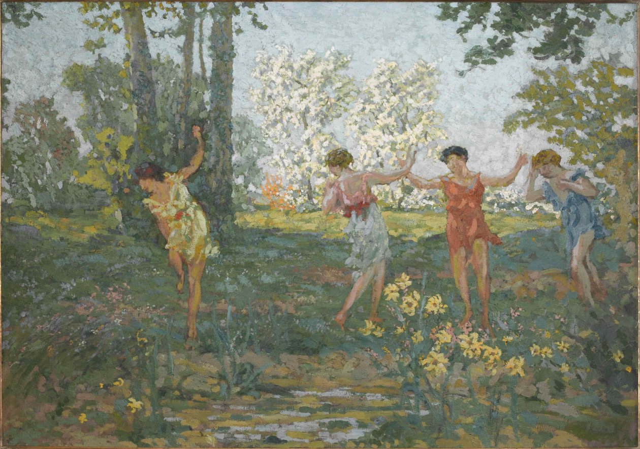 Eurydice ugryziona przez węża, 1913. autorstwa Ker Xavier Roussel