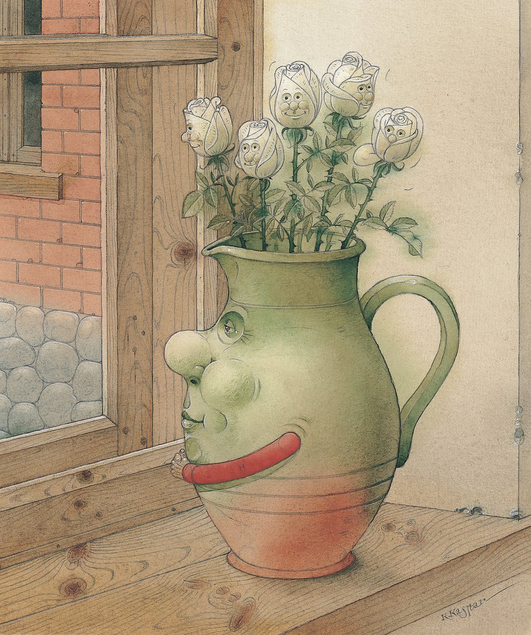 Dzban, 2003 (wc na papierze) autorstwa Kestutis Kasparavicius