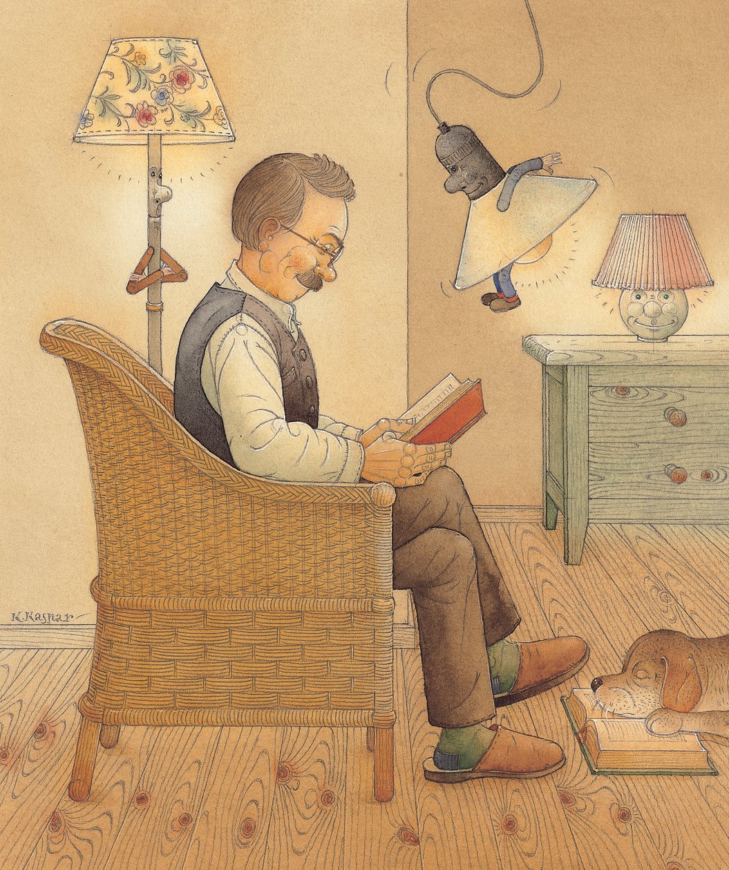 Lampa, 2005 (wc na papierze) autorstwa Kestutis Kasparavicius