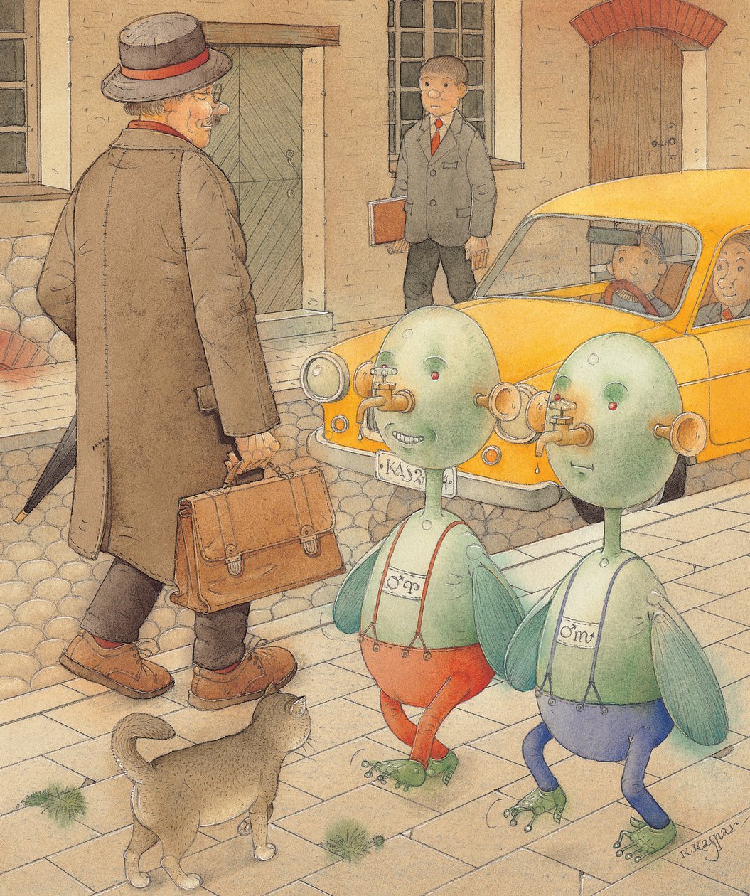 Marsjanie, 2005 (wc na papierze) autorstwa Kestutis Kasparavicius