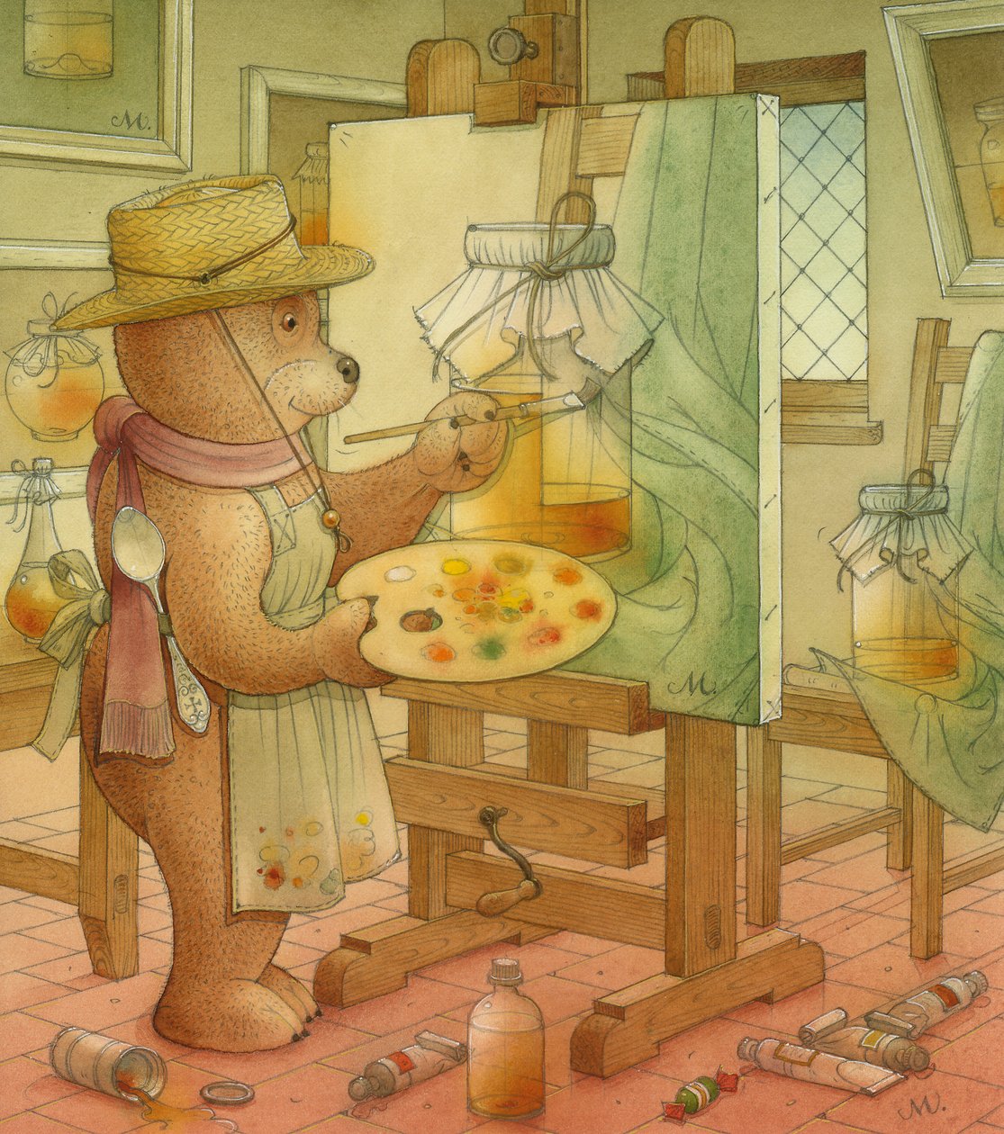 Malarz, 2006 (wc na papierze) autorstwa Kestutis Kasparavicius