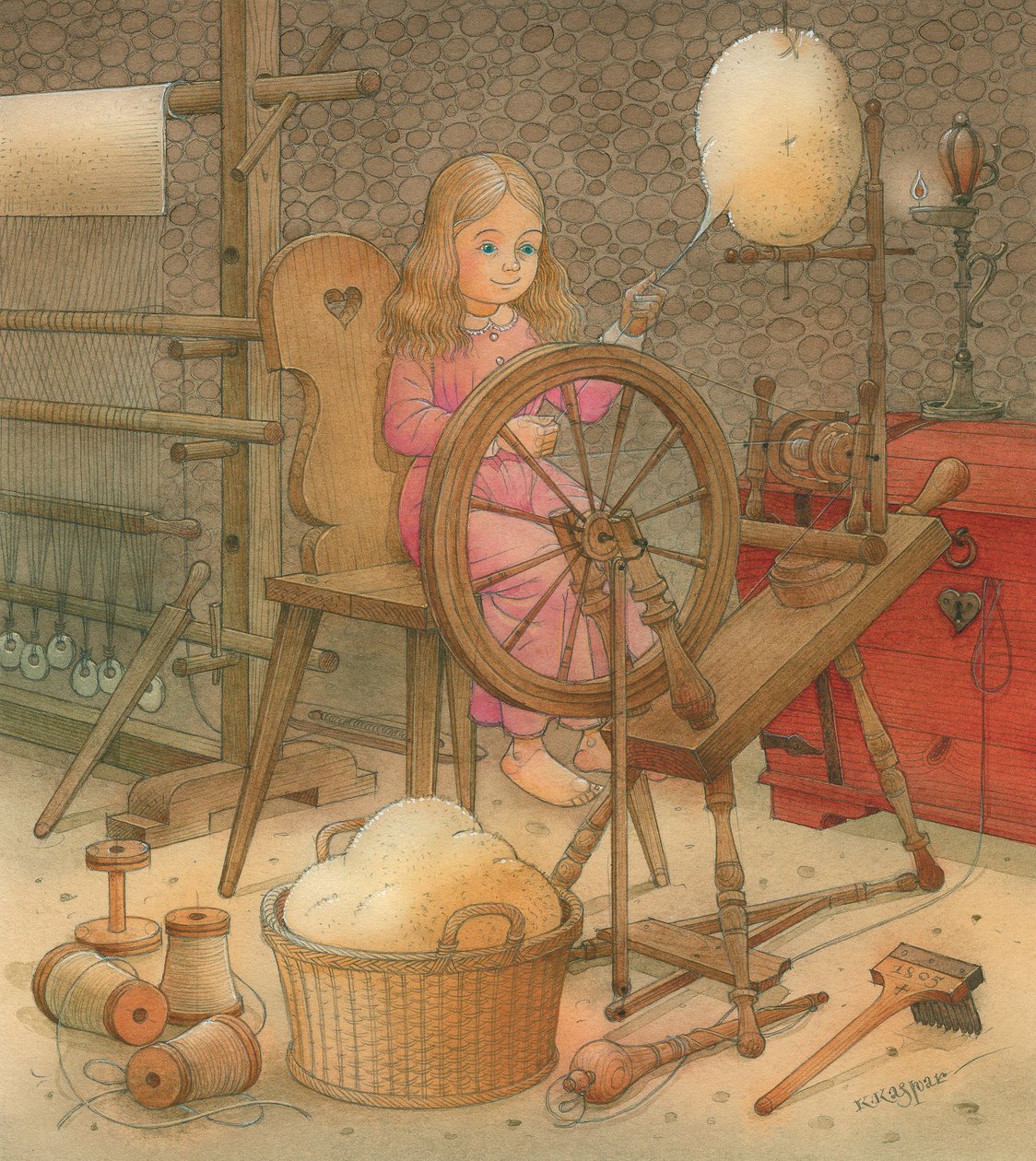 Calineczka 13, 2005 (wc na papierze) autorstwa Kestutis Kasparavicius