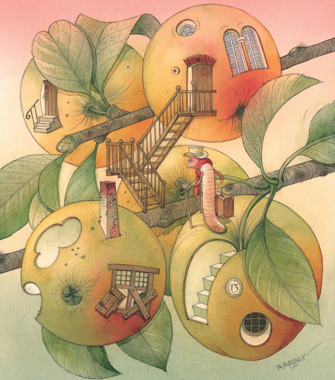 Robak, 2006 (wc na papierze) autorstwa Kestutis Kasparavicius
