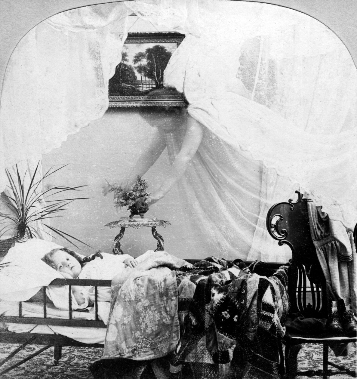 Jej Anioł Stróż. autorstwa Keystone View Company