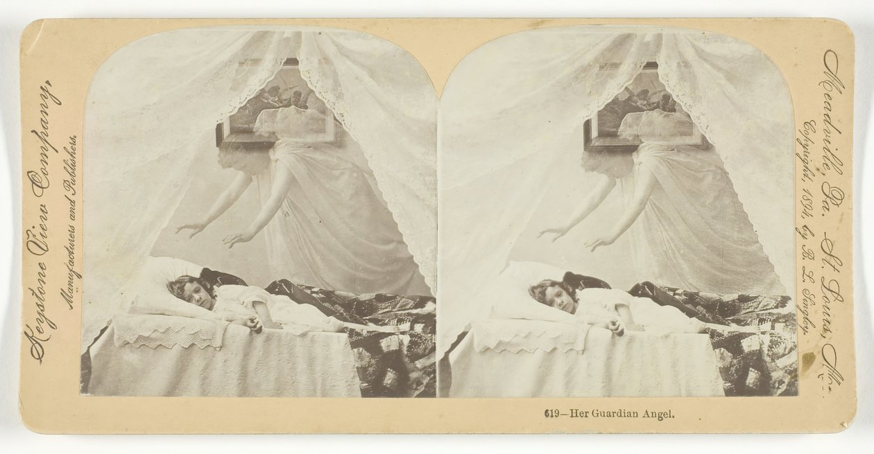 Jej Anioł Stróż, 1894. autorstwa Keystone View Company