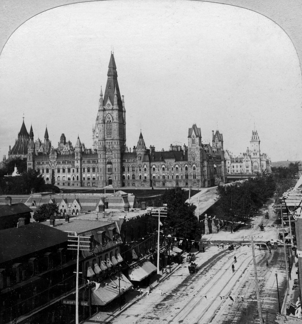 Izby Parlamentu, Ottawa, Ontario, Kanada. autorstwa Keystone View Company