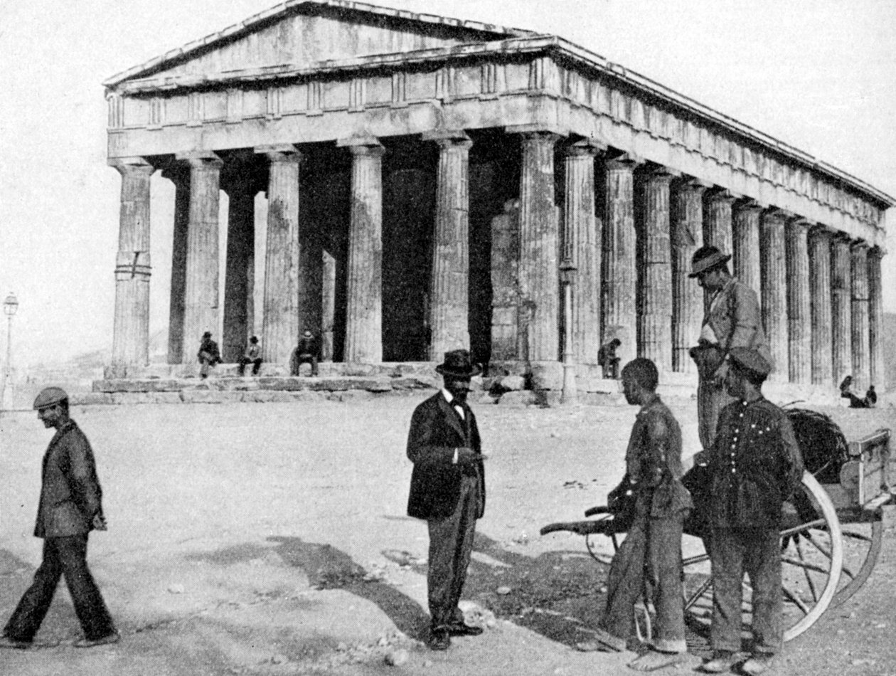 Tezeum w Atenach, Grecja, 1922. autorstwa Keystone View Company