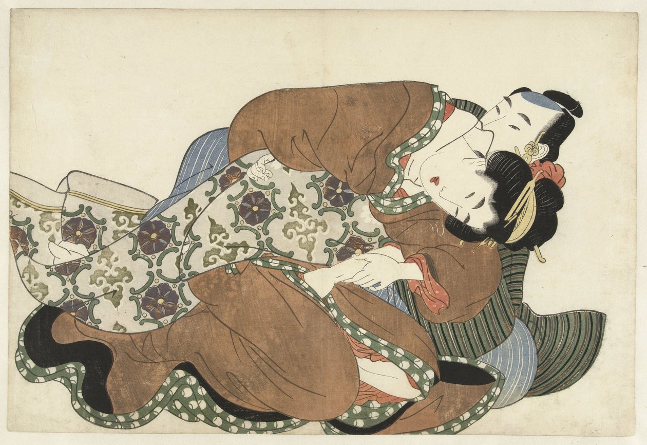 Para kochająca się autorstwa Kikugawa Eizan (attributed to)