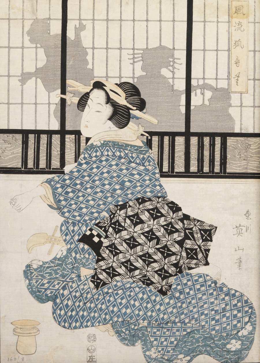 Nieuprawny autorstwa Kikukawa Eizan