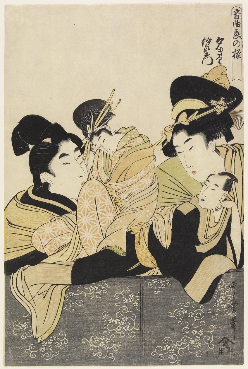 Yu_giri i Izaemon, ok. godz. 1801 autorstwa Kitagawa Utamaro