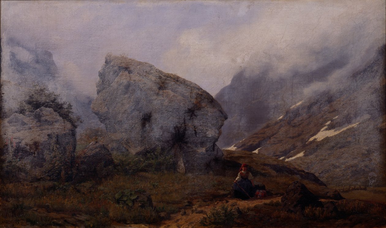 Wysoko w górach autorstwa Kitty Lange Kielland