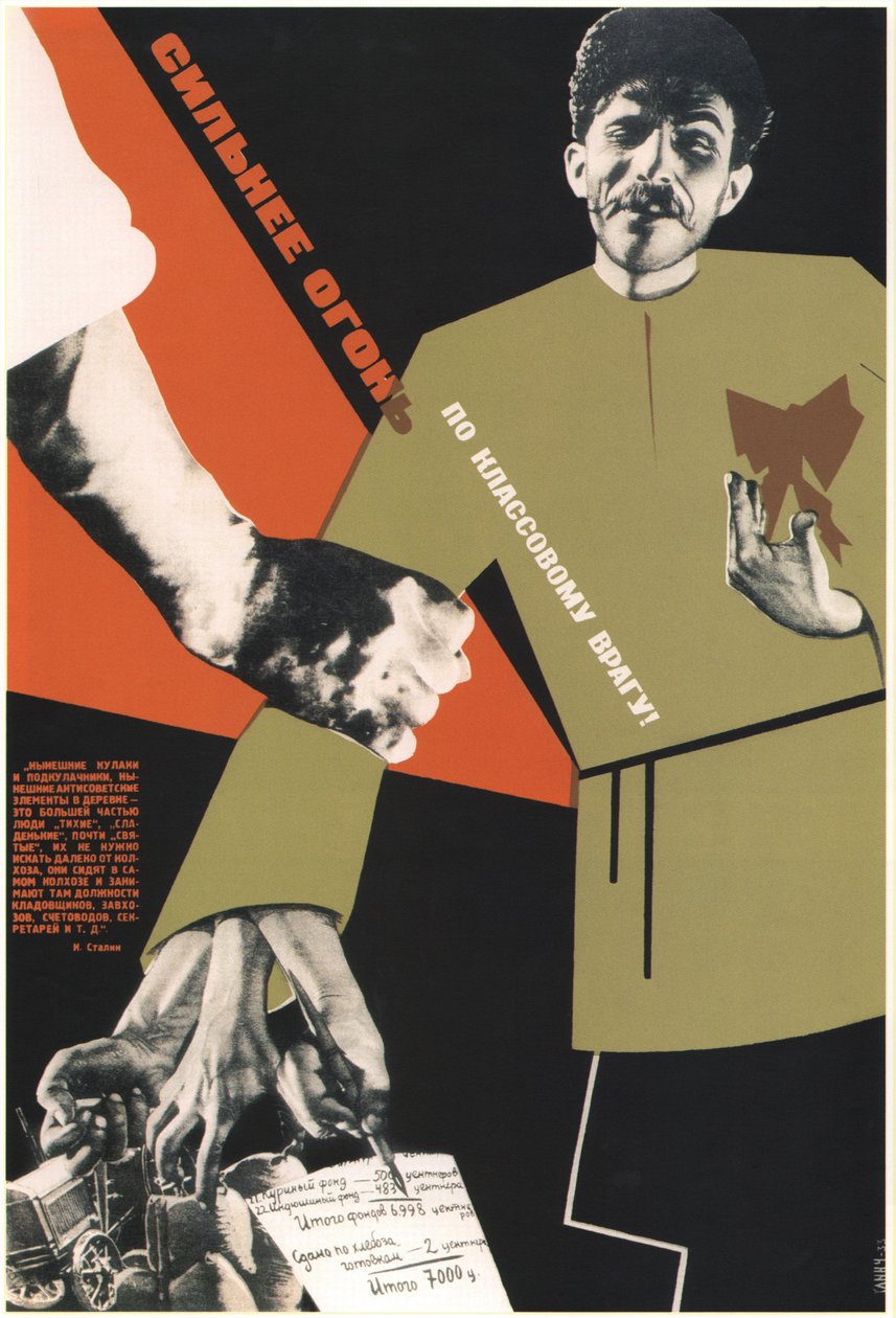 Więcej ognia do wroga klasowego!, 1933 autorstwa Klinch