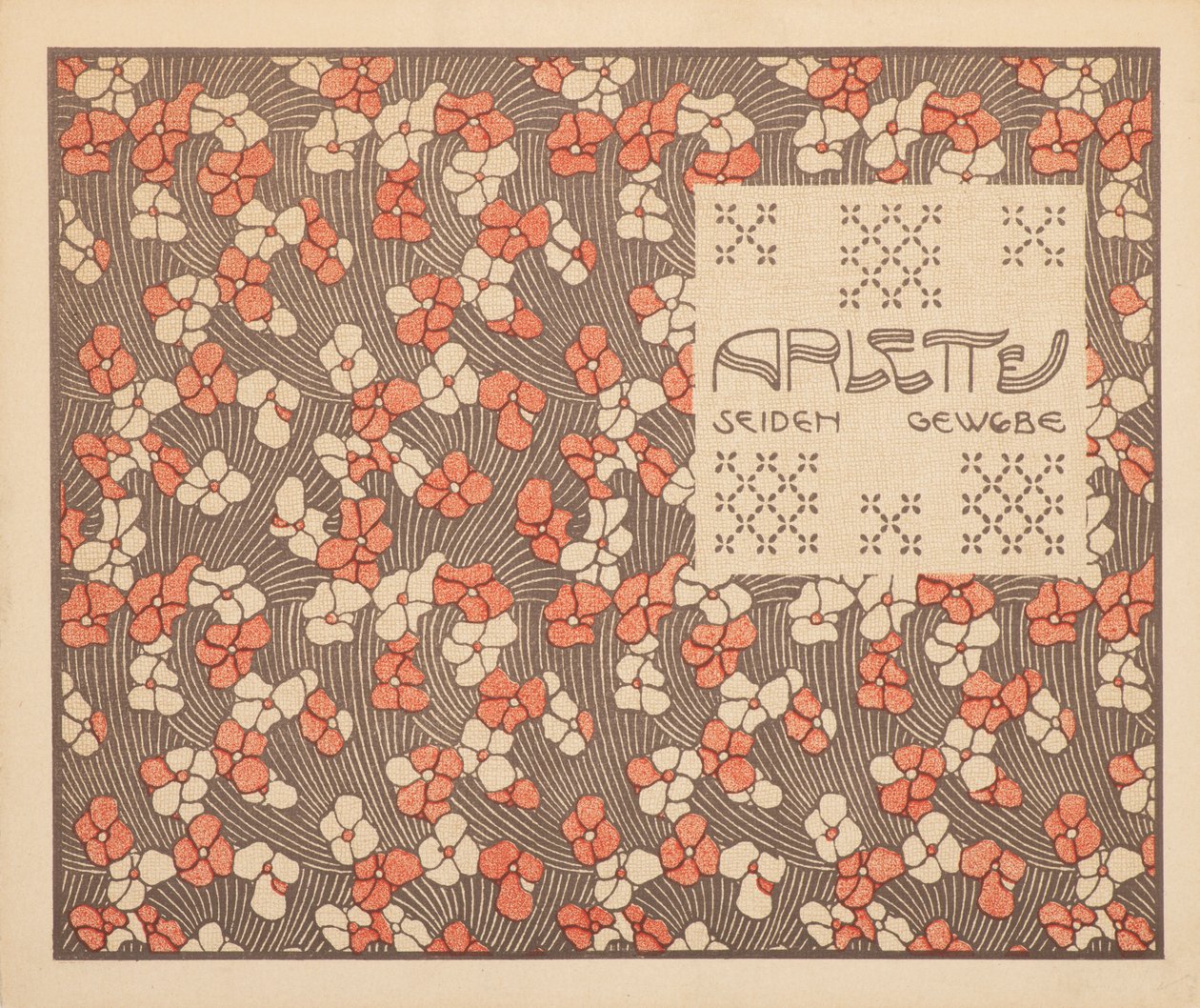 Tkanina jedwabna Arlette, 1901. autorstwa Koloman Moser