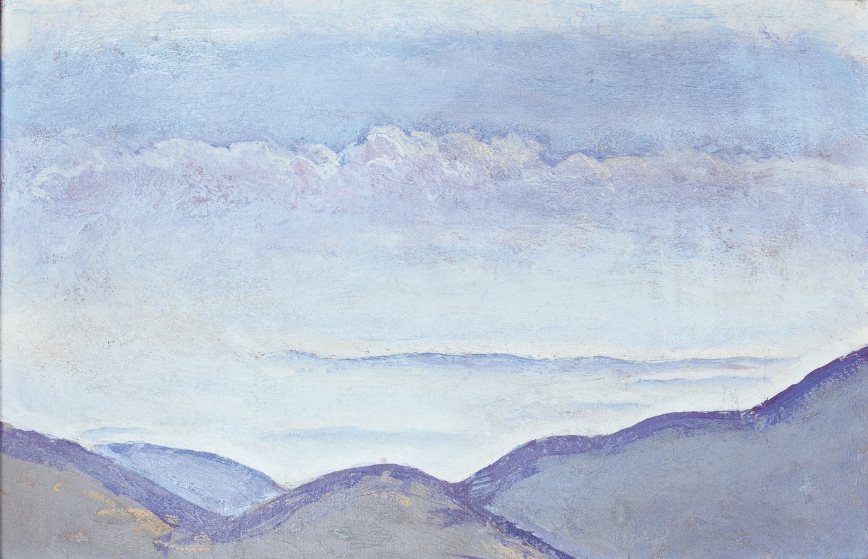Berge - Góry ... (olej na tekturze) autorstwa Koloman Moser