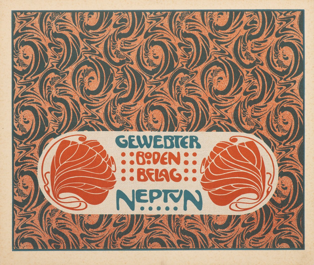 Podłoga tkana Neptun, 1901. autorstwa Koloman Moser