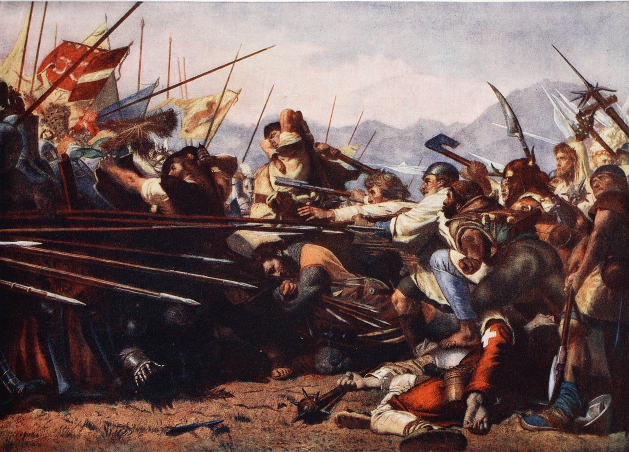 Bitwa pod Sempach, 1386 autorstwa Konrad Grob