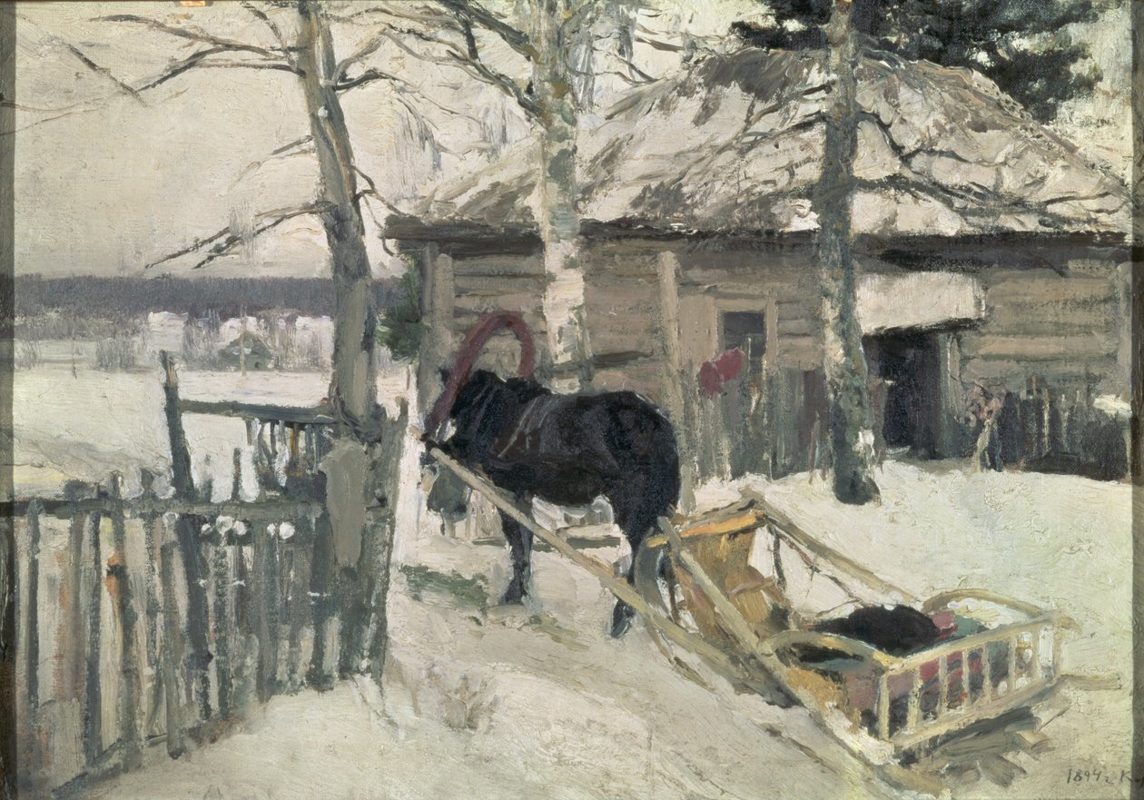 Zima, 1894 autorstwa Konstantin Alekseevich Korovin
