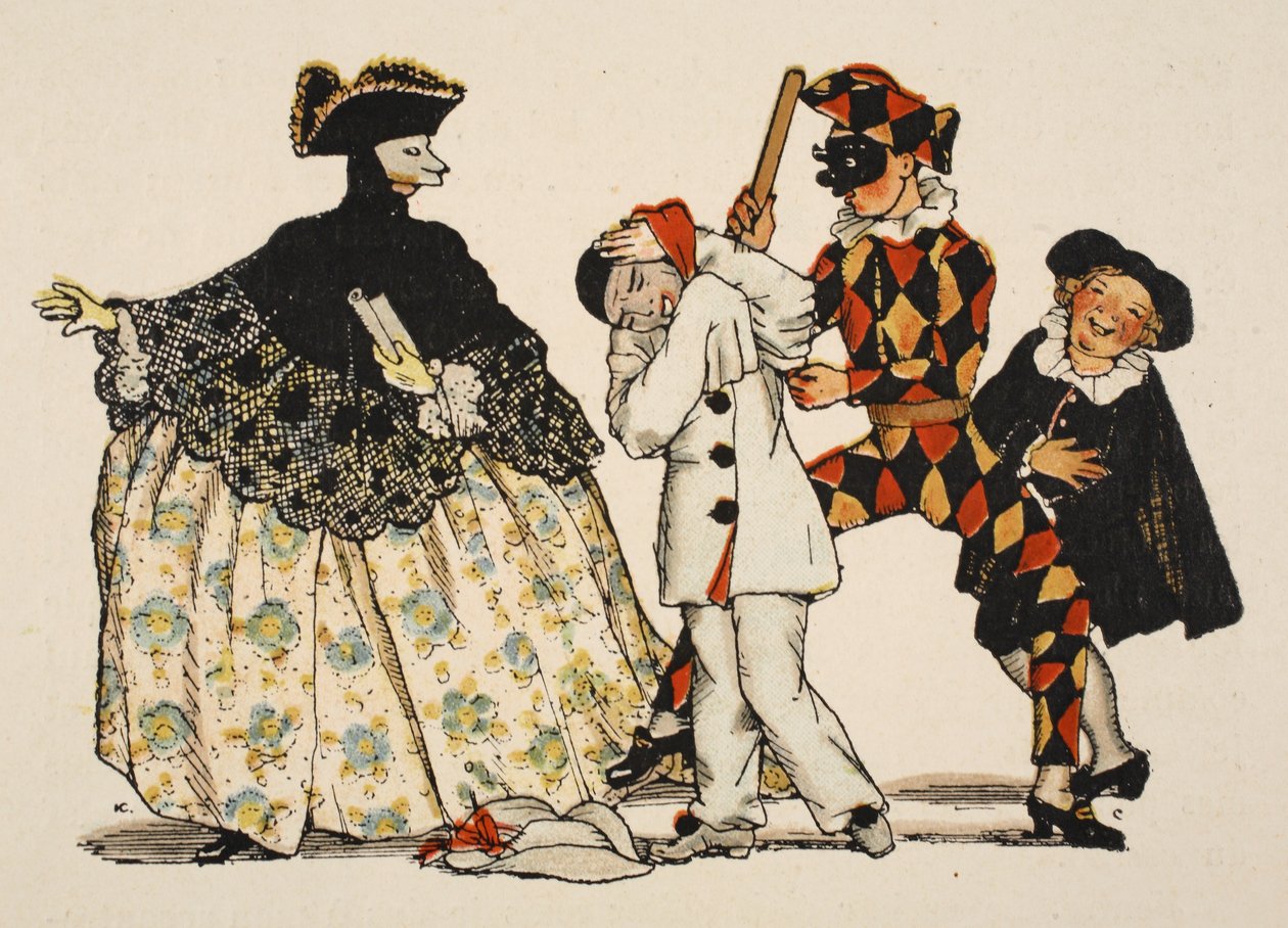 Komedia włoska, 1918 autorstwa Konstantin Andreevic Somov