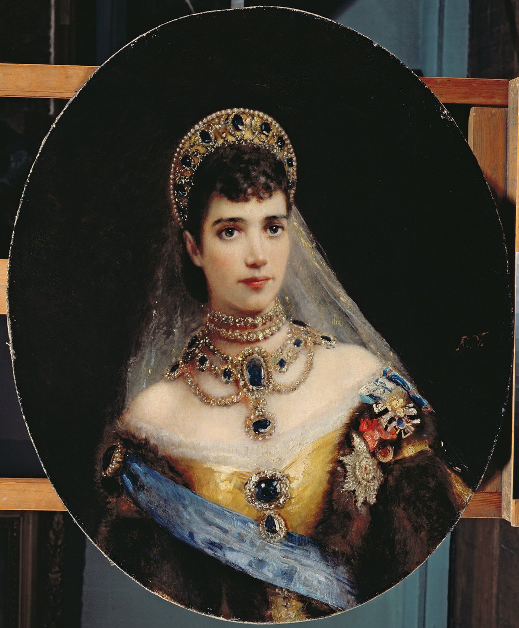 Portret cesarzowej Marii Fiodorovny (1847-1928) Dagmar Danii autorstwa Konstantin Egorovich Makovsky