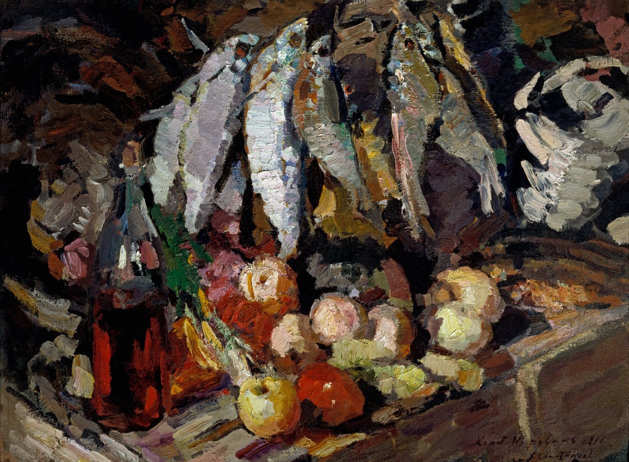 Ryby, wino, owoce autorstwa Konstantin Alekseevich Korovin