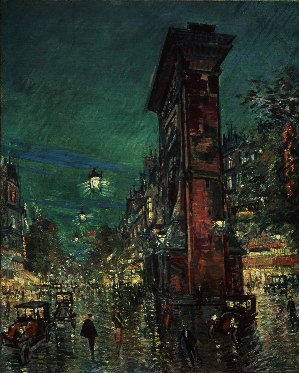 Paryż, Porte Saint-Denis, 1923-1939 autorstwa Konstantin Alekseevich Korovin