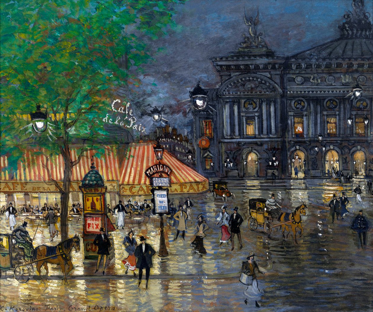 Plac Operowy, Paryż autorstwa Konstantin Alekseevich Korovin