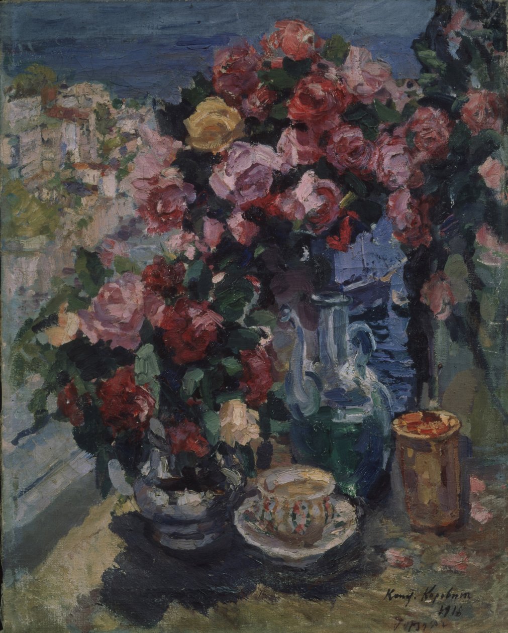 Róże. Gurzuf, 1916 autorstwa Konstantin Alekseevich Korovin