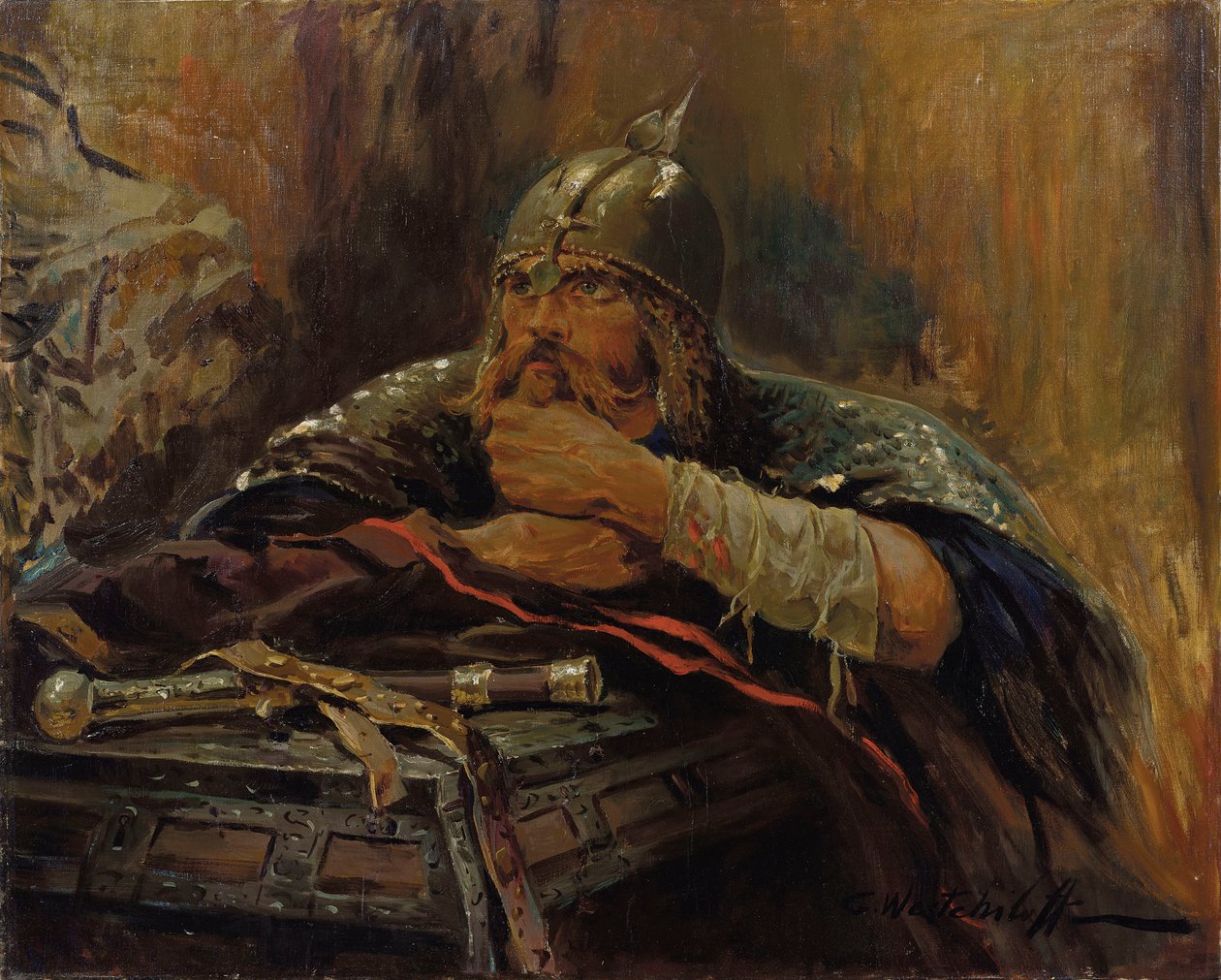 Bogatyra. autorstwa Konstantin Alexandrovich Veshchilov