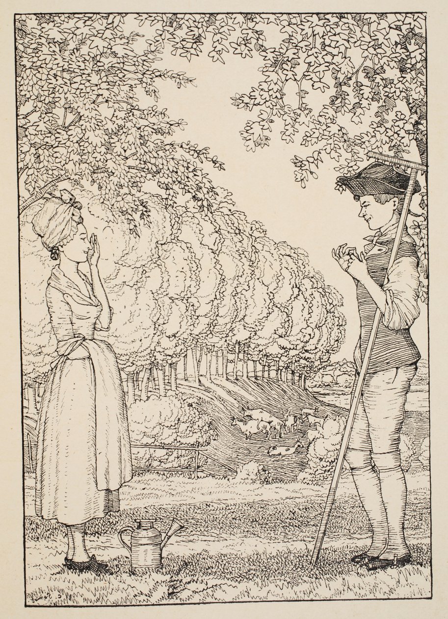 Szczęśliwa umowa, 1918 r. autorstwa Konstantin Andreevic Somov