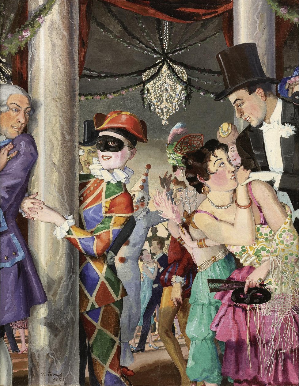 Maskarada, 1924 autorstwa Konstantin Andreevic Somov