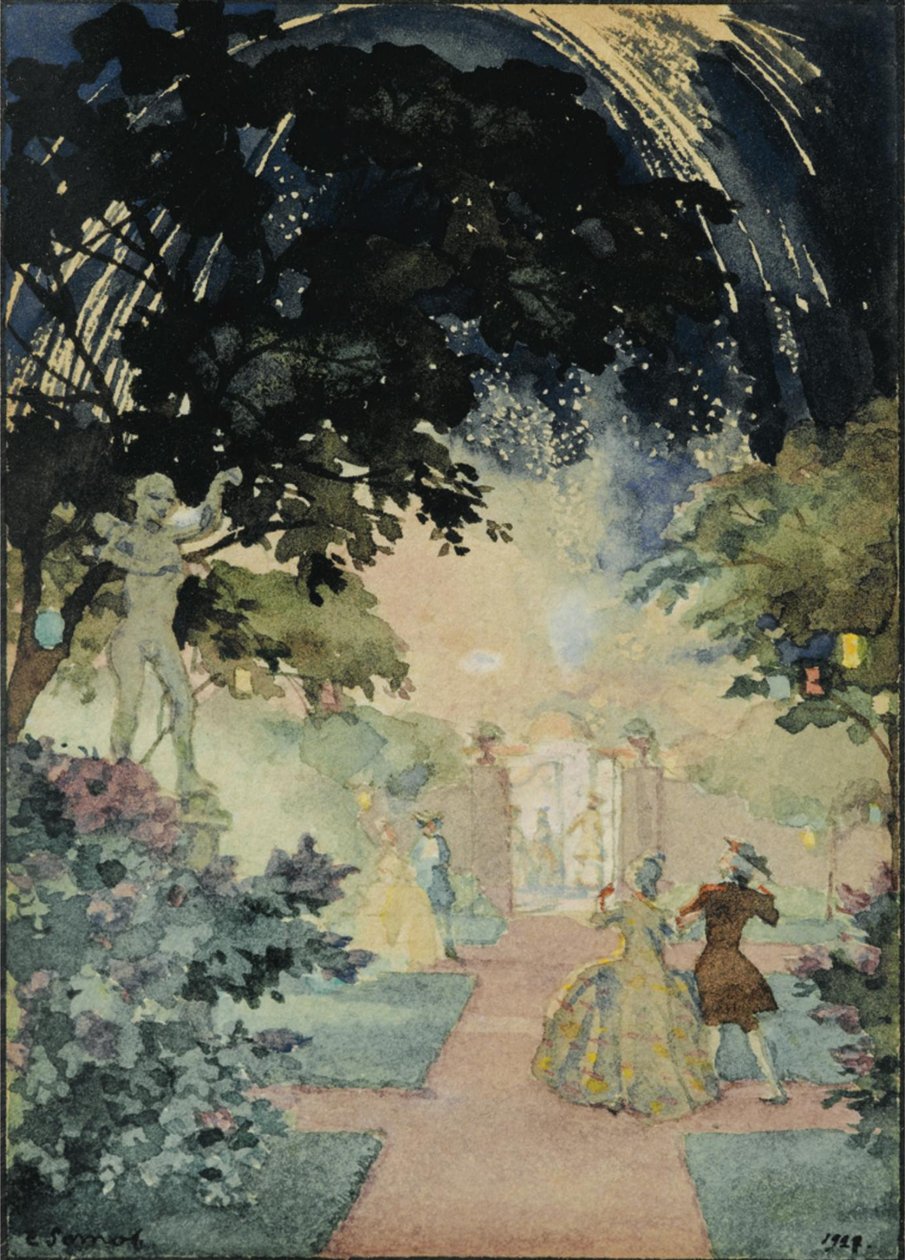 Fajerwerki, 1927 autorstwa Konstantin Andreevic Somov