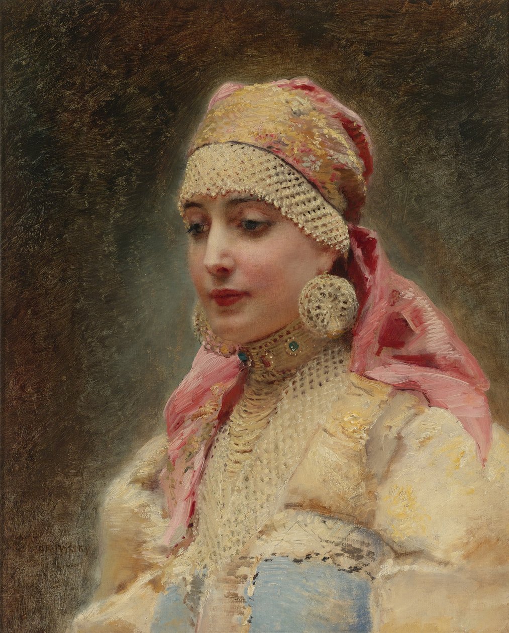 Żona Bojarzy autorstwa Konstantin Egorovich Makovsky