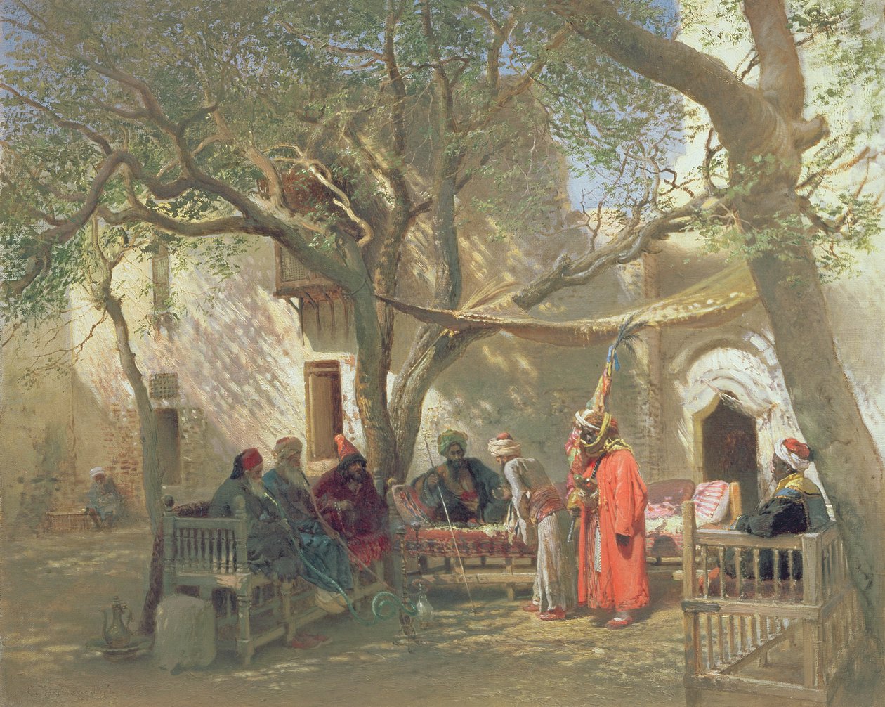 Derwisze w Kairze autorstwa Konstantin Egorovich Makovsky
