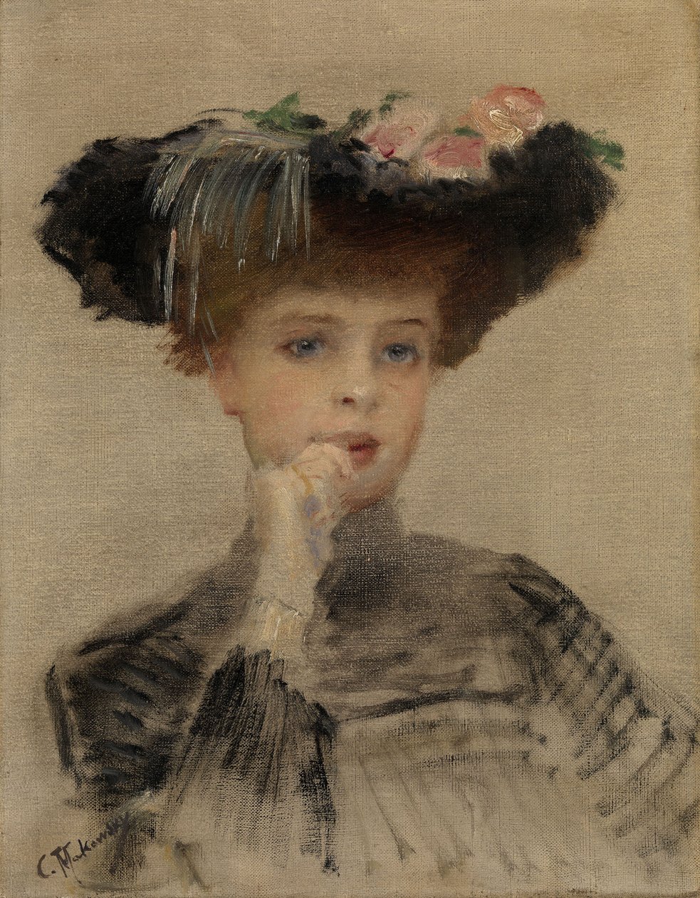 Paryżanka, 1902 autorstwa Konstantin Egorovich Makovsky