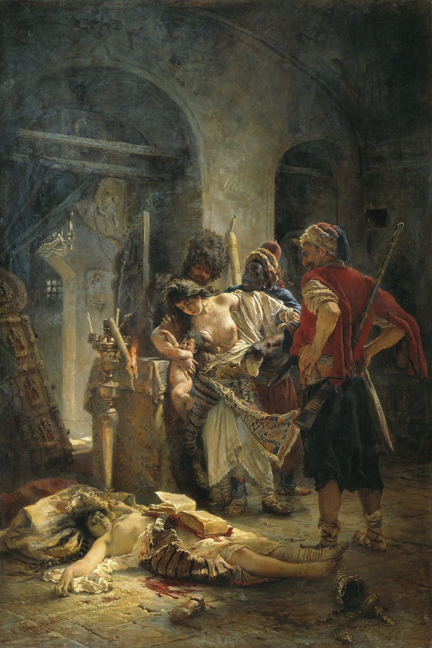 Męczennice bułgarskie, 1877 autorstwa Konstantin Egorovich Makovsky