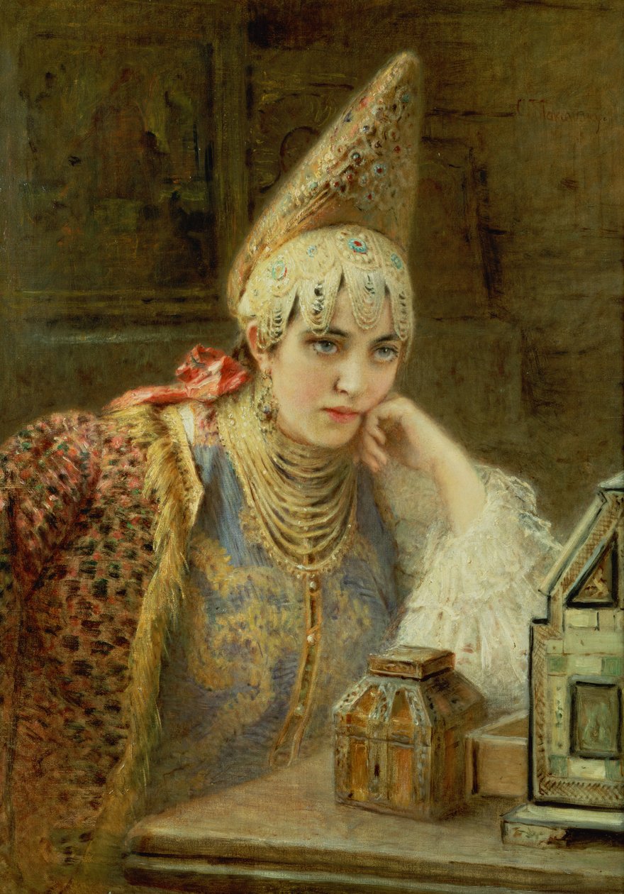 Nieznany obraz autorstwa Konstantin Egorovich Makovsky