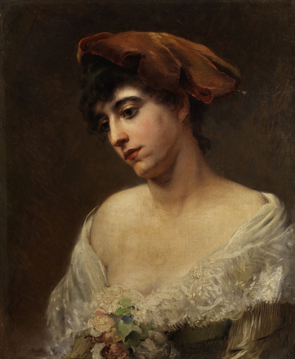 Konstantin Makovsky Portret młodej damy autorstwa Konstantin Makovsky