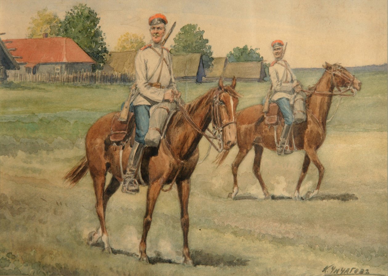 Kozacy autorstwa Konstantin Nikolayevich Chichagov