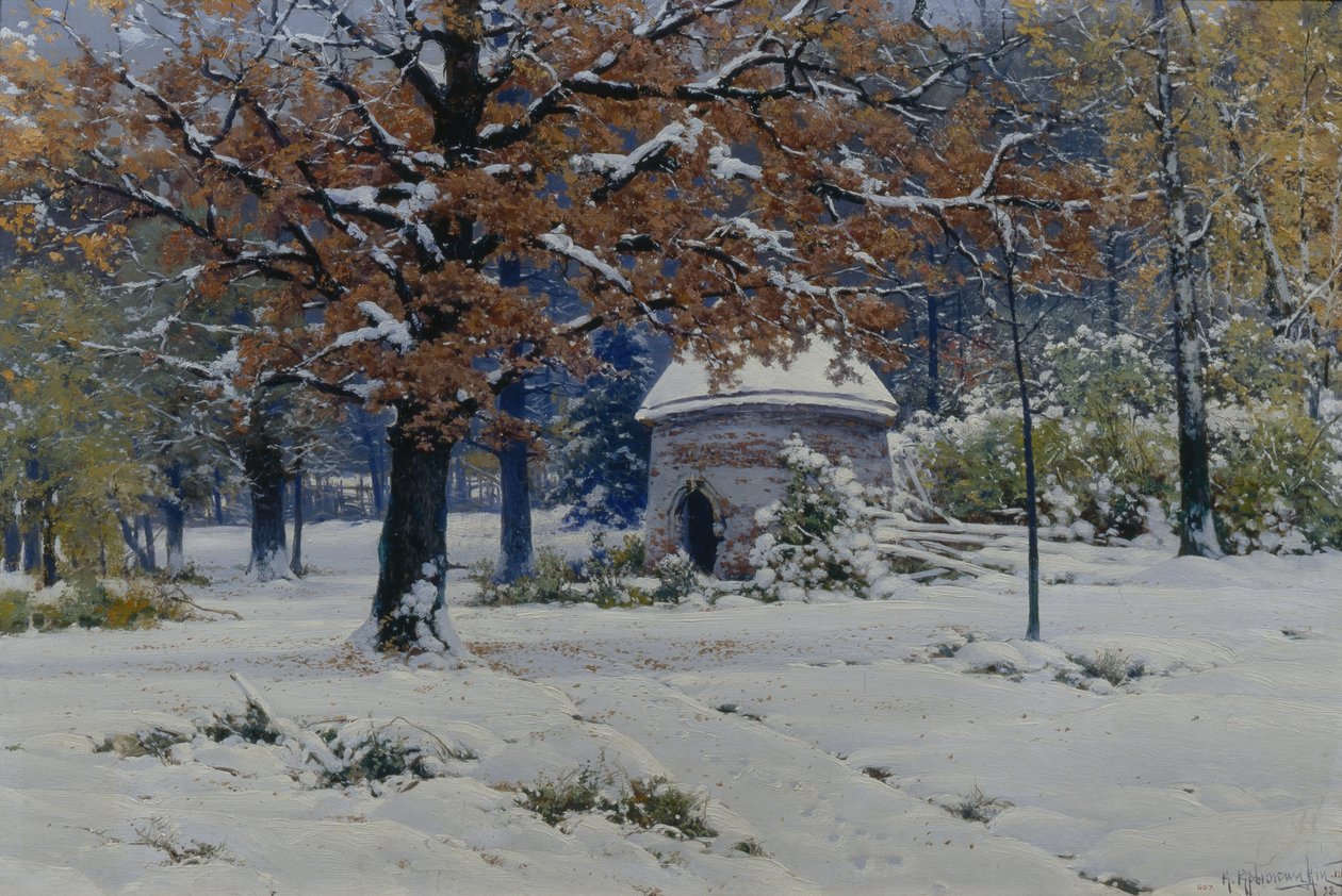 Śnieg we wrześniu 1898 r. autorstwa Konstantin Yakovlevich Kryzhitsky