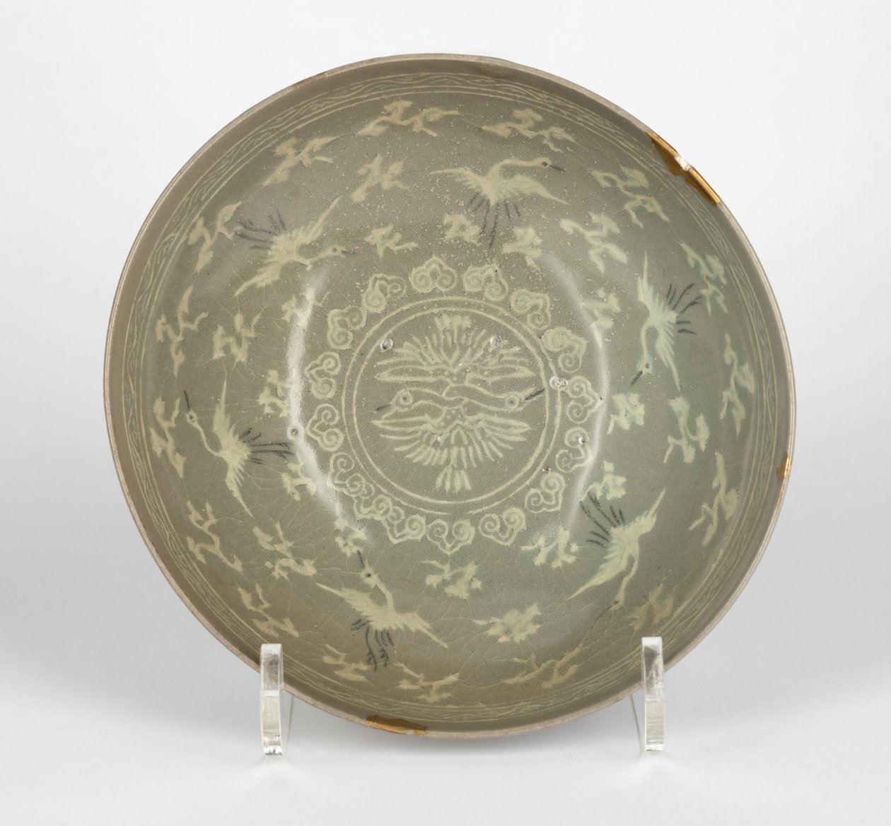 Miska z żurawiami i chmurami, ok.1150-1200 autorstwa Korean School